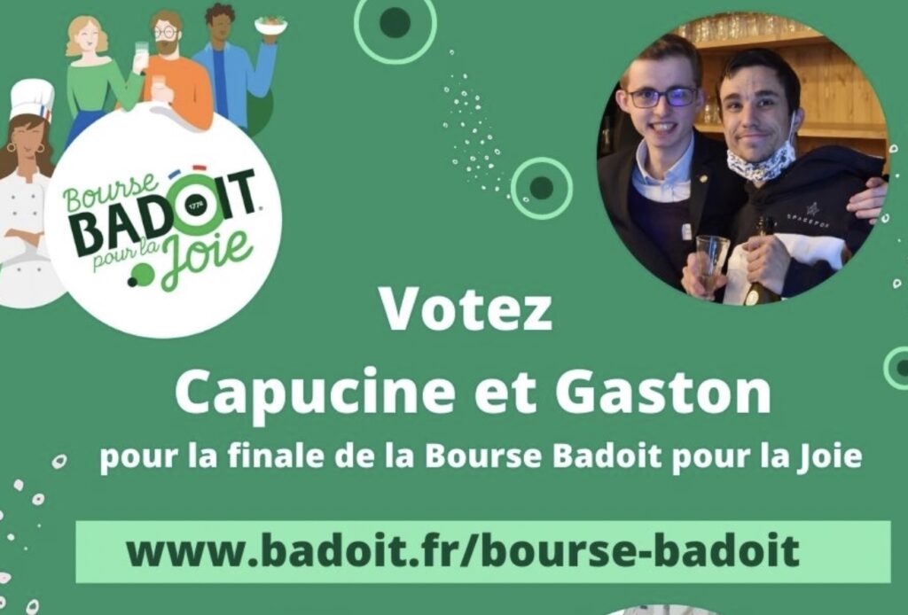 Bourse Badoit : Soutenez Capucine et Gaston …