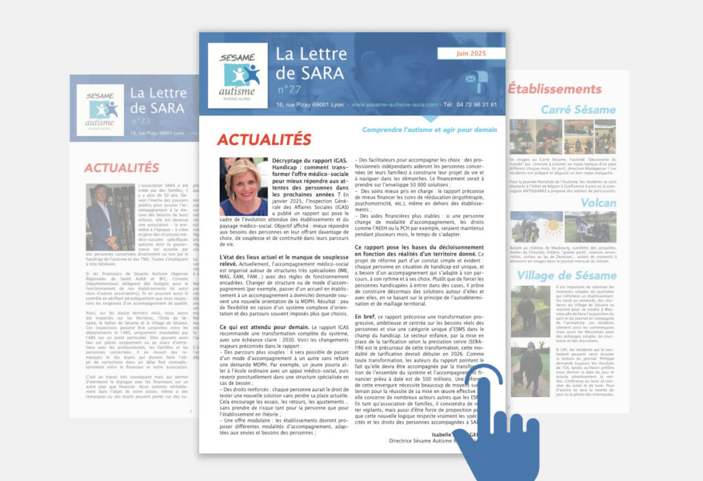 Nouvelle Lettre de SARA ! Nouvelle Lettre de SARA !